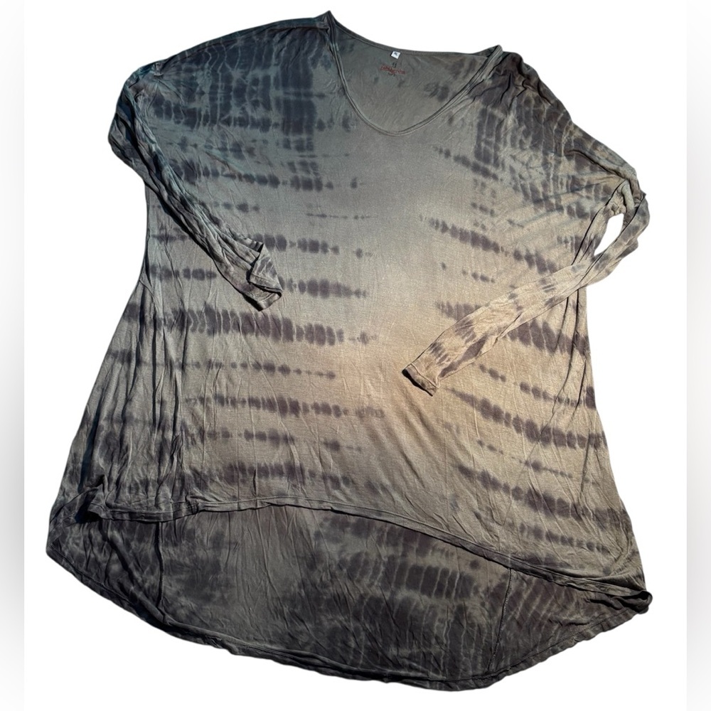 Johnny Was Pete & Greta Modal High-Low Hem Tie Dye Tunic Dolman Sleeve Size XL